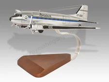 Douglas DC-3 Nordair Desk Wood Airplane New Model Large Scale 1/72