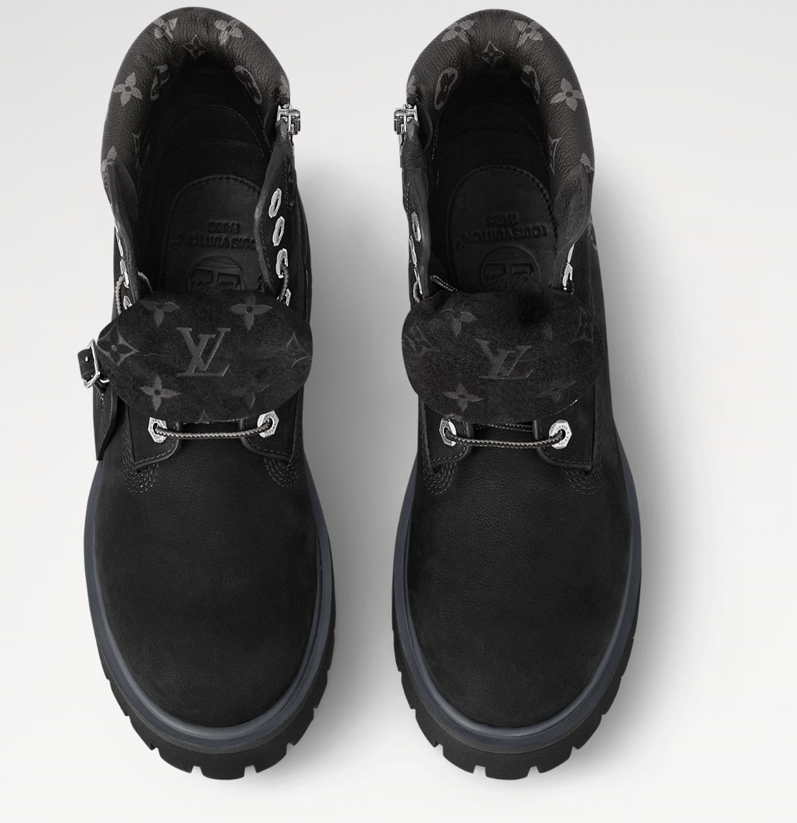 Louis Vuitton x Timberland Ankle Boot Black Size 11.5 US | eBay