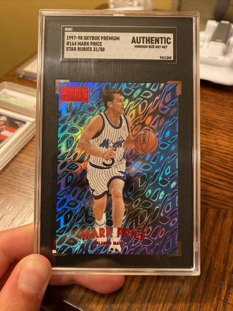 1997 SKYBOX PREMIUM STAR RUBIES MARK PRICE #31 / 50 Super Rare SGC #164 OFFER!