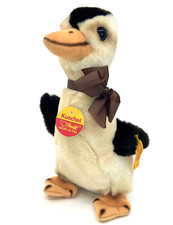 Steiff Kuschel Goose Duck Plush 1989 ID Button and Tags Squeaker 20cm 8in Vtg