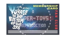 VOYAGE TO THE BOTTOM OF THE SEA FAN CLUB MEMBERSHIP CARD