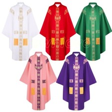 Medieval Robe Priest Robe Catholic Chasuble Church Mass Vestments Costume Adult