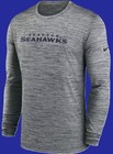 Seattle Seahawks Men's Nike Sideline Velocity Long Sleeve Tee - New