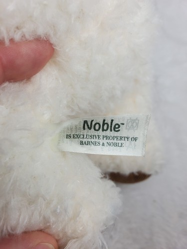 Barnes & NOBLE 12" Inch White Brown Dog Puppy Soft Plush Stuffed Animal VGUC - Picture 8 of 8