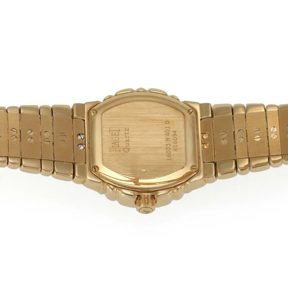 Reloj de cuarzo Piaget Tanagra para mujer de oro amarillo de 18 quilates con diamantes 16033 Foto 4 de 4