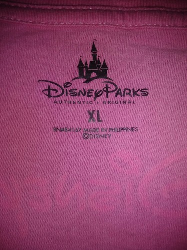 Disney Parks Women's Multi-Color Graphic Print V-Neck Short Sleeve Top SZ XLarge - Picture 4 of 9