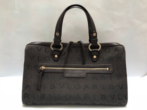 BVLGARI Accessory pouch Logo Mania large Make up Bag Canvas