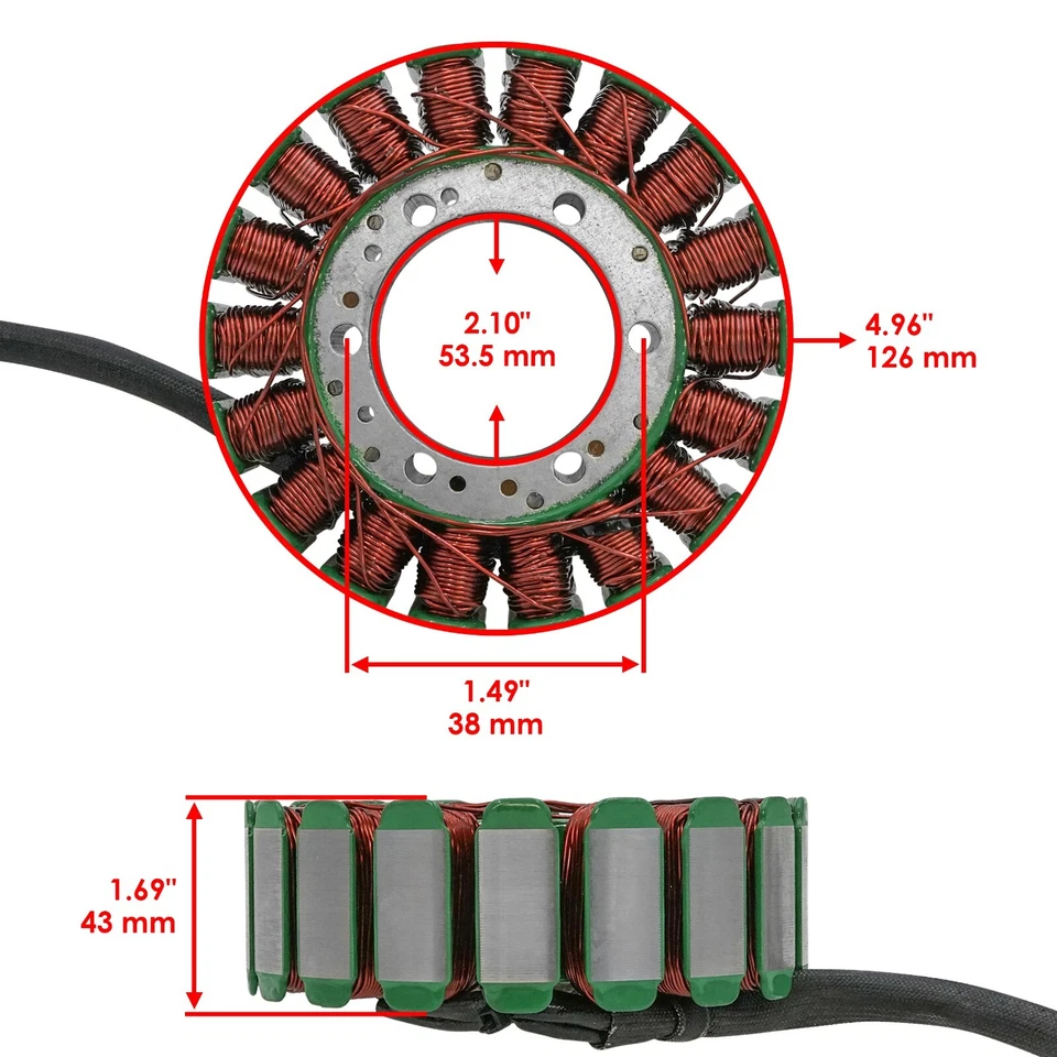 Stator for Honda 31120-MEA-741 Stator Generator Alternator Magneto VTX1300 - Image 2 of 4