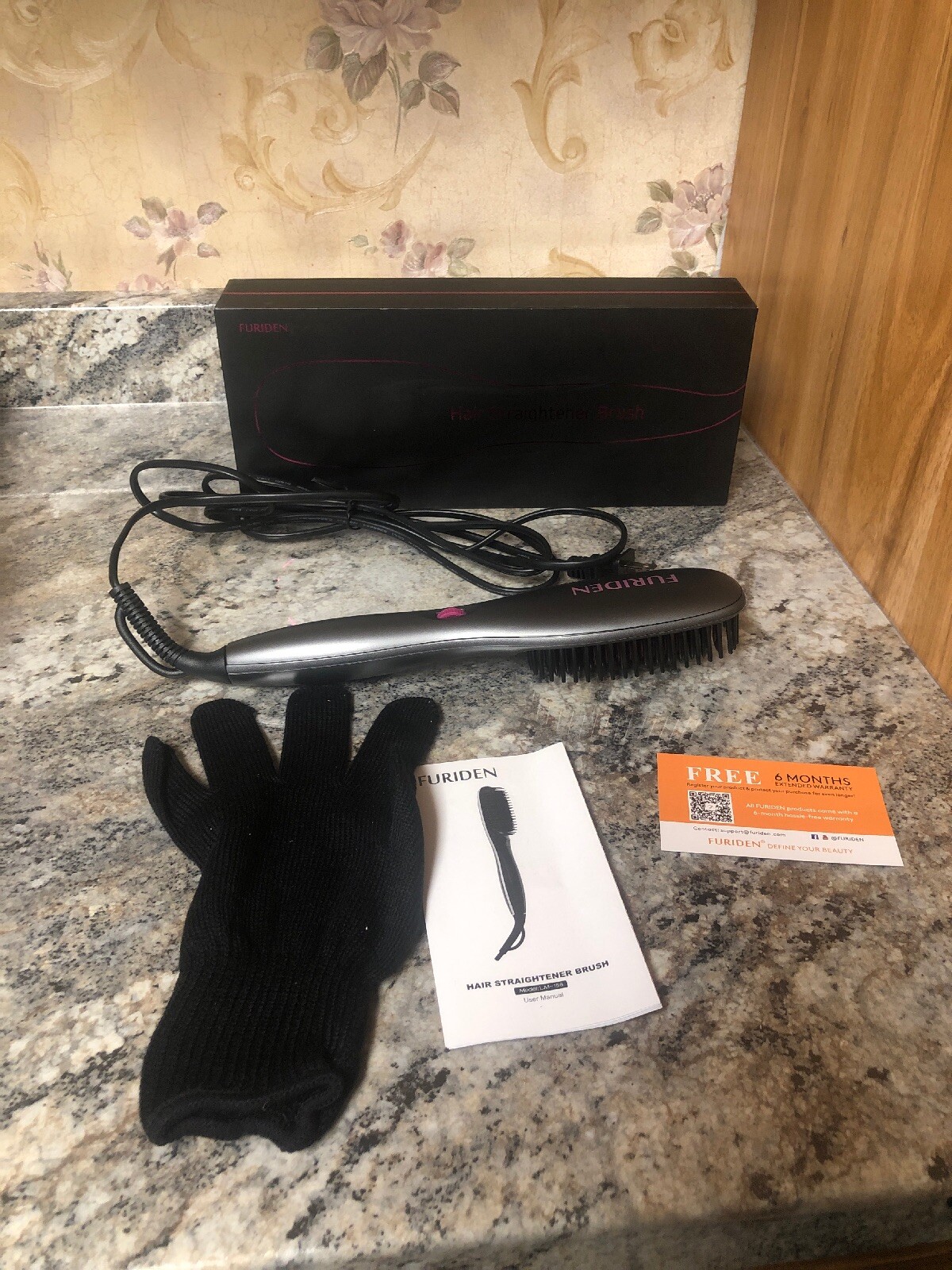 Furiden Hair Straightener Brush LM158 eBay