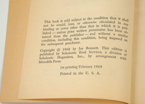 Deathman, Do Not Follow Me JAY BENNETT - First Printing 1969 - Picture 4 of 10