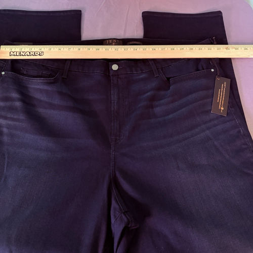 Jen7- 7 For All Mankind Women's Slim Straight Jean Dark Wash Size 26 NWT - Picture 6 of 11