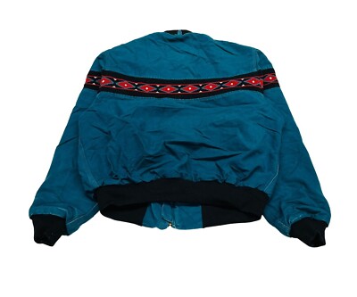 RARE Vintage 90's Carhartt Teal Aztec Southwest Print Jacket