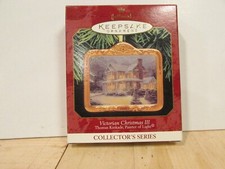 1999 Hallmark Victorian Christmas III Ornament Thomas Kinkade IOB
