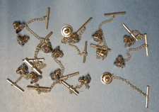 Tie Tac Chain & Clasp Nickel Findings Rio Grande # 661230 - Loose - 15 pieces