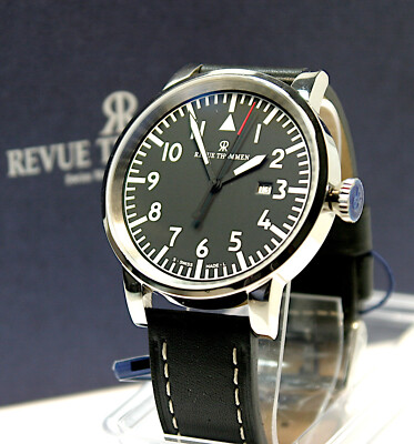 REVUE THOMMEN AIRSPEED INSTRUMENTAL XXL 47mm black AUTOMATIC ungetragen