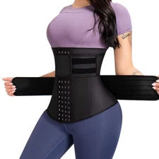 Colombian Faja Body Shaper Waist Trainer Cincher Slimming Shapewear Girdle BLACK