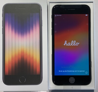 Apple iPhone 2022 SE 3. Gen. - 128 GB - Midnight - Neuwertig In OVP