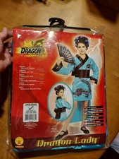 Brotherhood of the Dragon Lady Child Halloween Costume LARGE 8-10 Rubie's Ninja