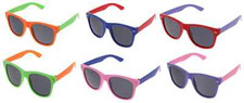 Super Cool Multi Color Neon Color Sunglasses 80  S pool luau party favors Kid New