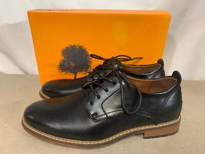 Robert David Black Men\'s Dress Shoes ROBERT DAVID mens Taylor Derby cap toe dress shoes size 9.5  main image 4