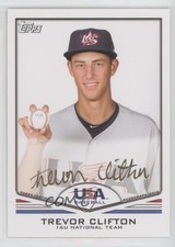 2011 Topps USA Baseball Team Gold Ink 23/25 Trevor Clifton #USA-A27 Auto 00em