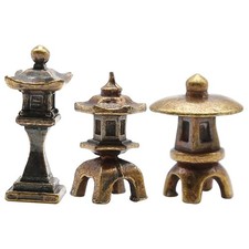3 Pcs Japanese Garden Decor Diy Miniature Kit Bonsai Decorative Accessories