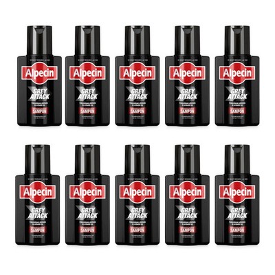 10x Alpecin Grey Attack Shampoo 200ml / 6.76 floz