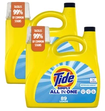 Tide Simply Liquid Laundry Detergent Refreshing Breeze Scent 117 fl oz 89 Loads