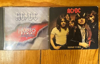 AC/DC CDs Lot Of 2 highway to Hell and razor s edge Classic Rock Garage