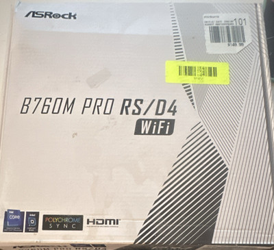ASRock B760M PRO RS/D4 WiFi mATX LGA1700 DDR4 Intel Motherboard