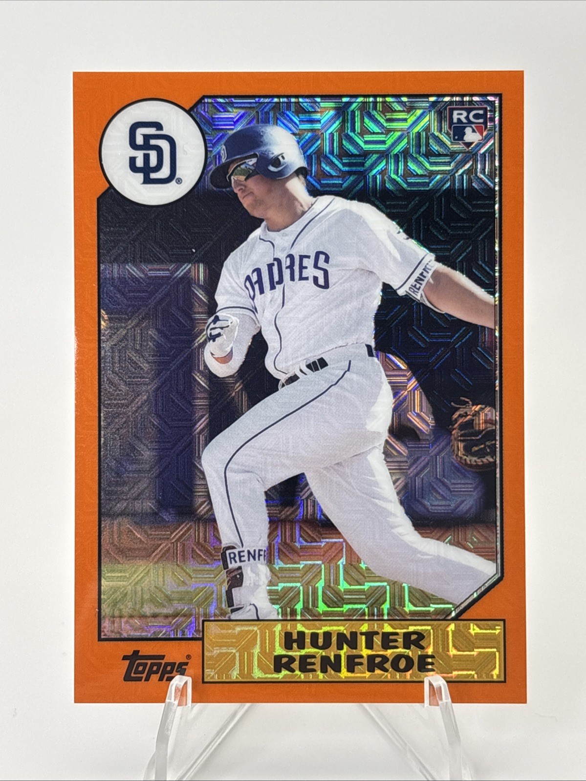 2017 Topps Chrome Silver Pack Hunter Renfroe Rookie RC Mojo 1987 Orange /99 