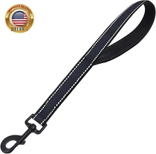 Short Dog Leash Heavy Duty Leash with Comfortable Padded Handle Reflective Train