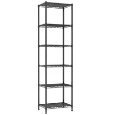 REGILLER 6 Wire Shelving Steel Storage Rack Adjustable Unit Shelves for Laund...