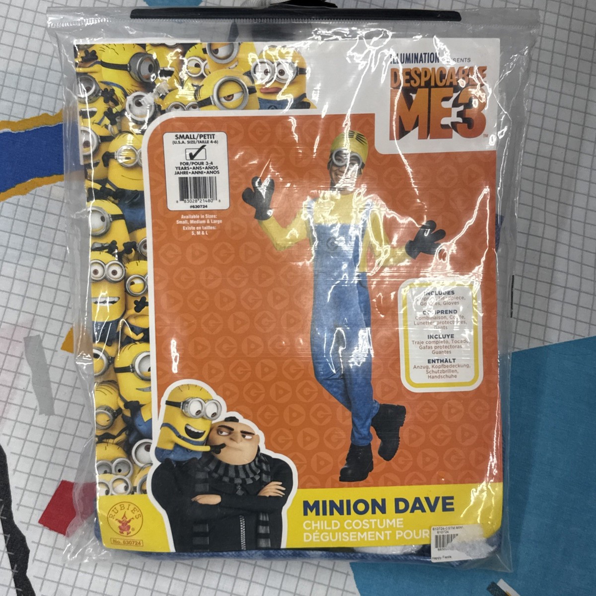 ぱなま Dave Minion Despicable Me 3 Child's Costume Boy's S (4-6) | eBay