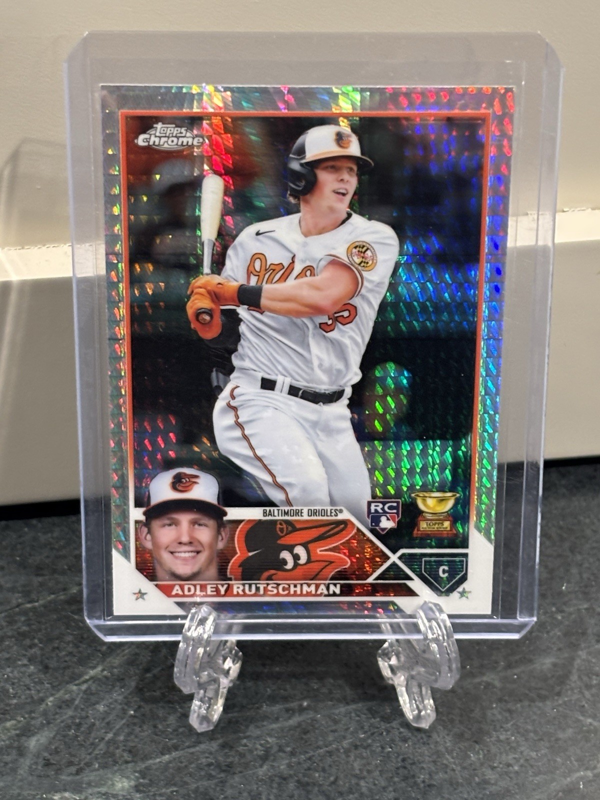 2023 Topps Chrome #1 Adley Rutschman Rookie Prism Refractor