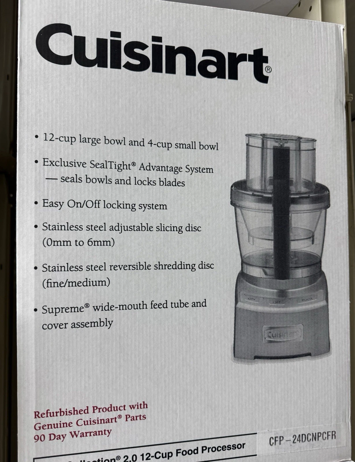 Cuisinart Elite Collection 2.0 12-Cup Food Processor CFP-24DCNPCFR Refurb
Opens in a new window or t