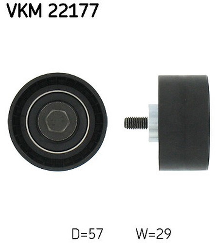 SKF VKM 22177 Umlenk- Und FüHrungsrolle, Zahnriemen FüR Alfa Romeo, Fiat, Lancia-image
