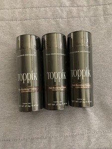 Toppik Hair Building Fibers (0.97 oz) - Dark Brown (3 bottles)