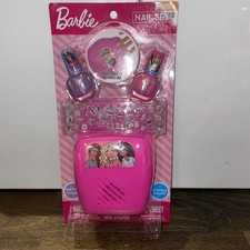 Townley Barbie Nail Art Set with Nail Dryer Nail Polish & Stickers (2021)