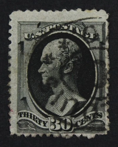 CKStamps: US Stamps Collection Scott#190 30c Hamilton Used Spot Thin