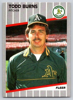 1989 Fleer - Todd Burns #3 - *Near Mint-Mint*