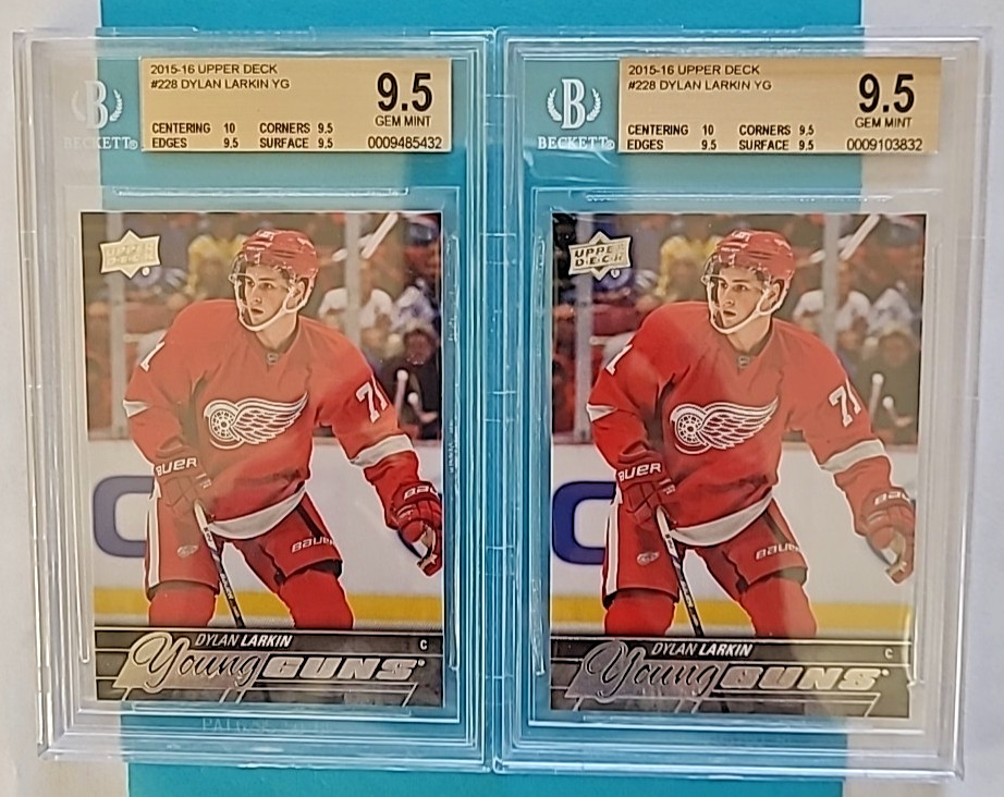 2015-16 Dylan Larkin Upper Deck Young Guns #228 Rookie RC BGS 9.5 w/10 GEM MINT
