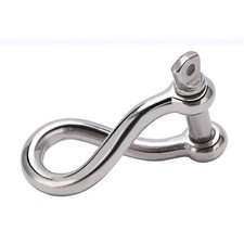 Grillo a fessura ritorto resistente in acciaio inox 316 per sartiame barca e nave