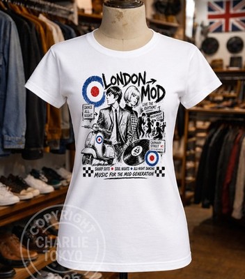 Ladies Mod T-Shirt History Cool The Small Faces Kinks Jam Weller Paul Men's Face