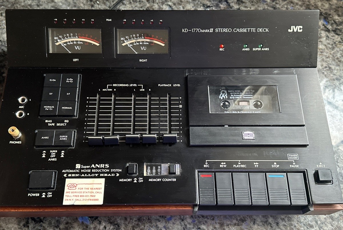 Vintage JVC KD-1770 Mark II Stereo Cassette Deck Tape Player