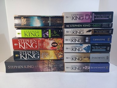 Stephen King Signet Printings, PAPERBACK set, total of 12 books