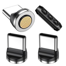 VAFOTON 9Pin 60W/100W Type C Magnetic Tips/Quick Charge black, silver