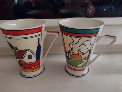 2 Tassen Home Sweet Home WREN Gilware Fine Bone China Made in England