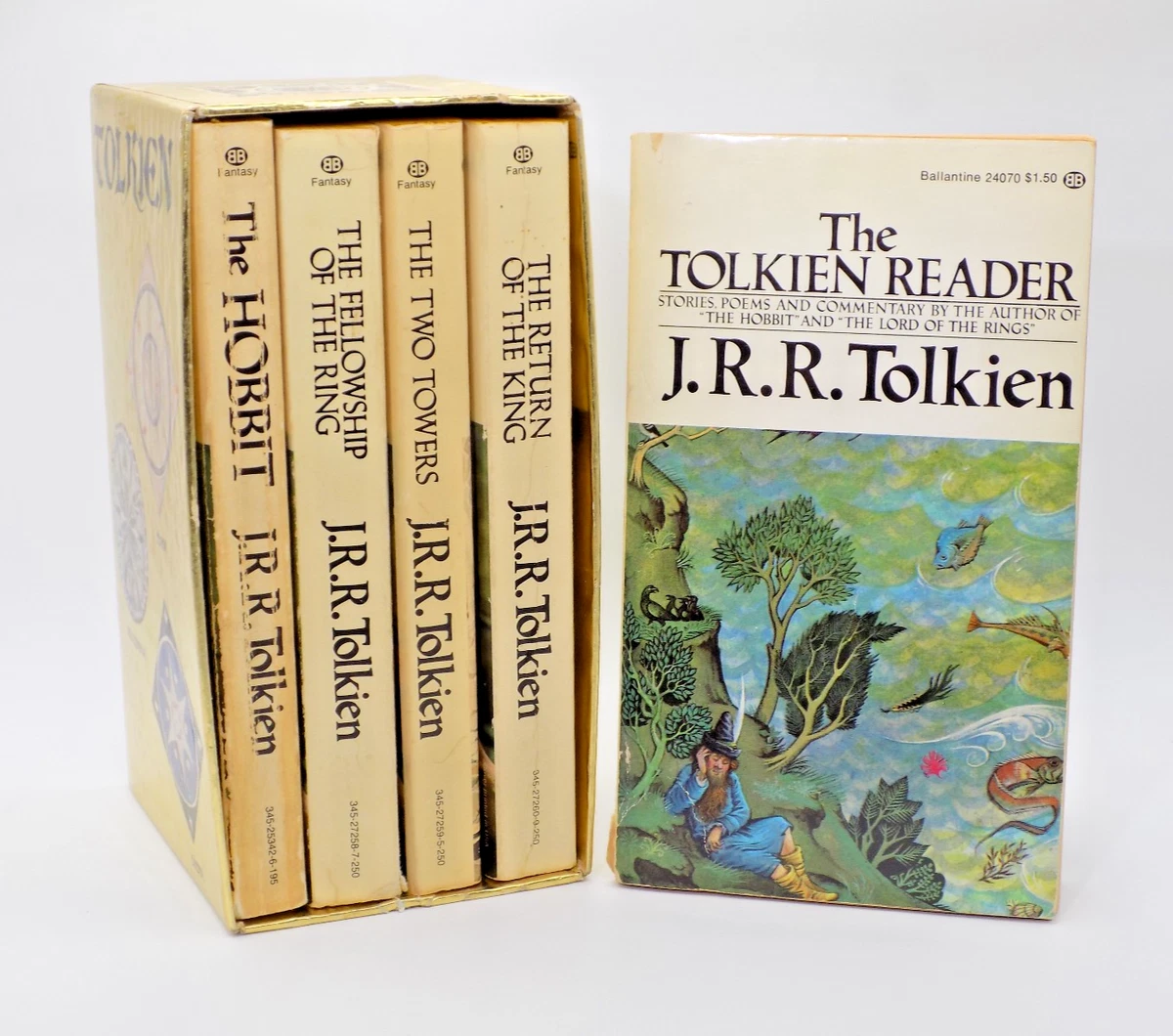 J.R.R. Tolkien The Lord of the Rings & Fiction Books with Vintage