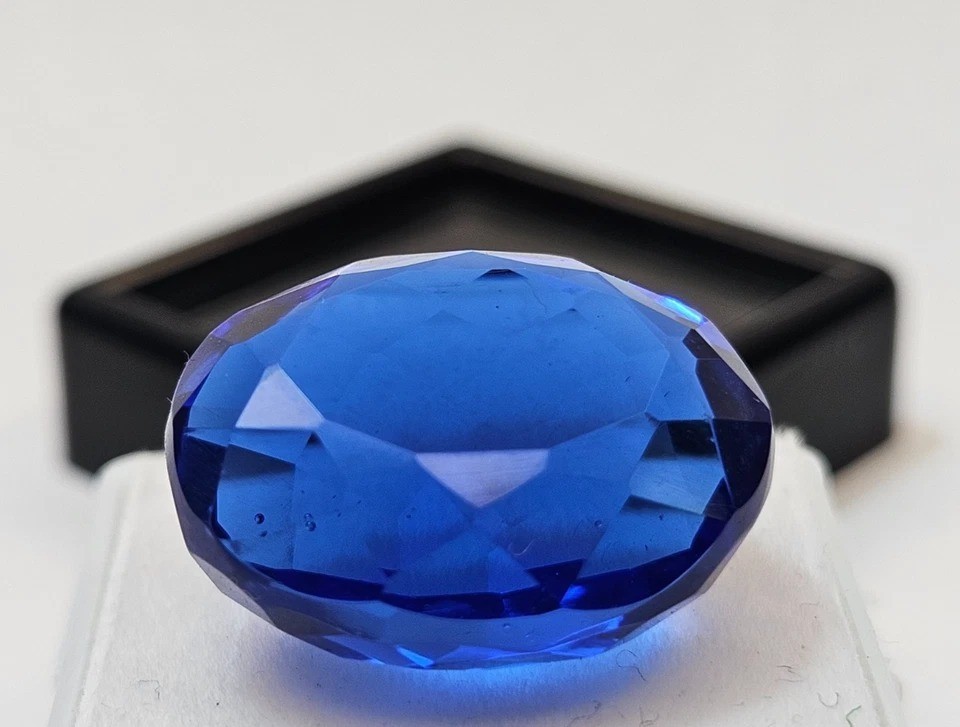 Rare Oval Cut 11-12 Ct Blue Sapphire Natural Loose Gemstone For Making Pendant